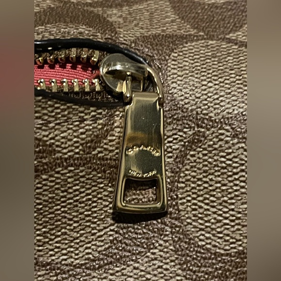 Genuine Coach Signature Skylar Hobo Khaki Poppy Large Purse/handbag - Picture 9 of 13